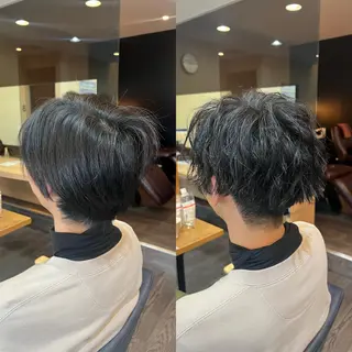 ショート パーマ メンズ 美容室 LA BEAU大塚店のヘアスタイル