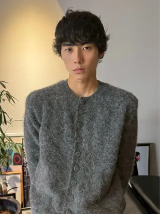 ショート パーマ メンズ IPPO 下北沢のヘアスタイル