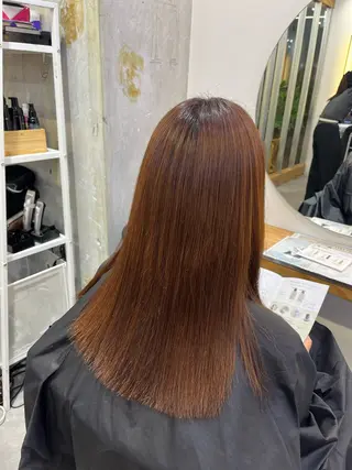 ロング 冨田 悠稀/ 髪質改善縮毛&カラーのヘアスタイル