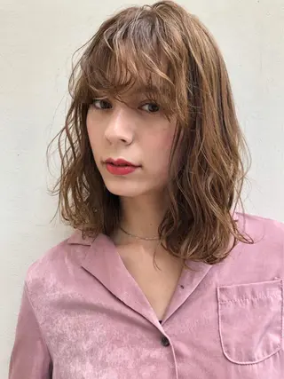 ミディアム 🎊LUK🎊_公 式_🩵髪質改善🩵のヘアスタイル