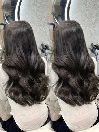 ロング カラー 縮毛矯正ブリーチなし 🍒❤ゆうきのヘアスタイル