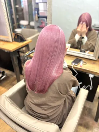 ロング 💖saki/店長 /ハイトーン💖のヘアスタイル