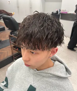 パーマ メンズ 京都河原町 メンズパーマ助川龍哉のヘアスタイル