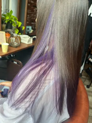 ロング カラー 眞壁 華子のヘアスタイル