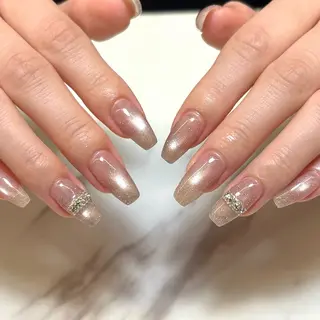 ネイル yuki❄️堺筋本町 韓国ワンホンのネイルデザイン