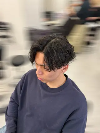 ショート パーマ メンズ スパイキーショート/ 海外風特化/田代悠大のヘアスタイル
