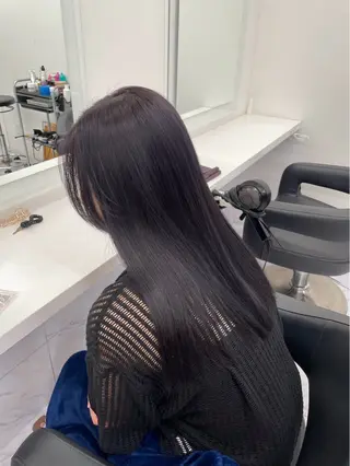 セミロング 透明感🫧韓国 🫧hana🫧のヘアスタイル