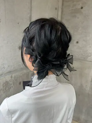 ミディアム ユカ yのヘアスタイル
