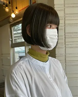 ミディアム カラー yajima Moemiのヘアスタイル