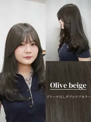 ロング カラー ブリーチなし透明感 カラー/チサト🌿のヘアスタイル