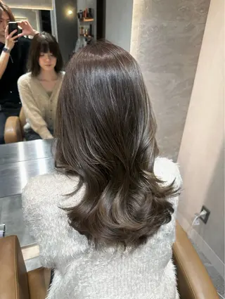 セミロング 銀座副店長/レイヤー /髪質改善/田島のヘアスタイル