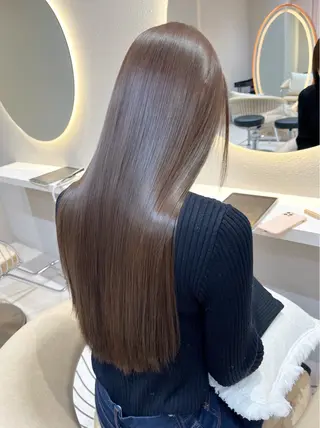 ロング カラー 透明感カラー🤎 中川智帆のヘアスタイル