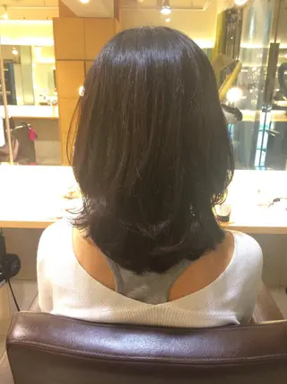 ミディアム カラー パーマ ヘアアレンジ メンズパーマの巨匠 鈴木純のヘアスタイル