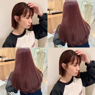 カラー 🎀asumi/艶カ ラー/ボブ/ショートのヘアスタイル