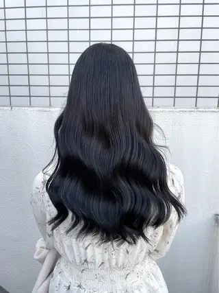 ミディアム カラー パーマ ヘアアレンジ メンズ キッズ ネイル マツエク・マツパ アイブロウ 韓国系🇰🇷🩶 艶暗髪/MEIのヘアスタイル
