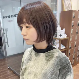 ミディアム カラーモデル募集◆ 富岡美里◆桂駅１分のヘアスタイル