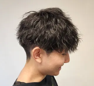 ショート パーマ メンズ 【イケメン風パーマ】 SHOFYのヘアスタイル