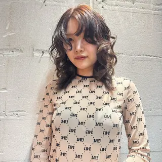 ミディアム カラー 優梨💞 /透明感カラーのヘアスタイル