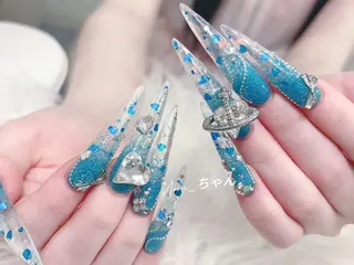 ネイル yukina 長さ出しネイル専門店のネイルデザイン