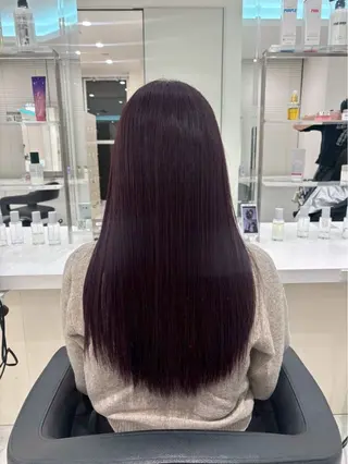 ロング カラー ブリーチあり·なし ツヤカラー/mai‎のヘアスタイル