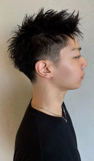 ショート パーマ メンズ 鈴木 颯真ウィリアムのヘアスタイル