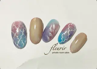 ネイル フルリール 【プライベートサロンのネイルデザイン