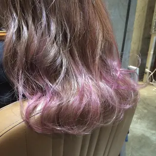 セミロング カラー パーマ ヘアアレンジ メンズ キッズ ネイル マツエク・マツパ サロンドミルク 渋谷高比良のヘアスタイル