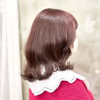 ミディアム カラー 艶髪‎カラー🤍 RIKAのヘアスタイル
