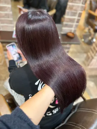 セミロング 🧸顔周りカット /透明感🎀のヘアスタイル
