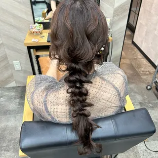 ロング ヘアアレンジ SHANTi 飯塚 ヘアセット/髪質改善のヘアスタイル