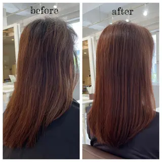 セミロング カラー PutiLuca 浅川のヘアスタイル