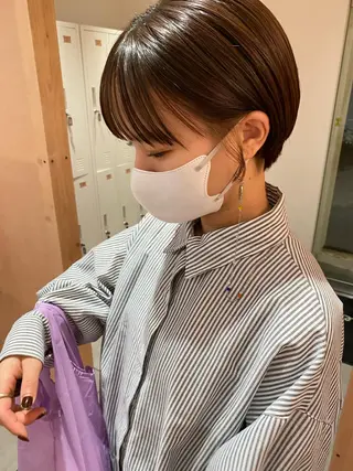 ショート BLOCK hair makeのヘアスタイル