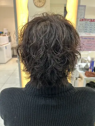 パーマ メンズ 稲村 直也のヘアスタイル