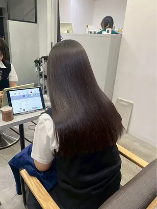 ロング パーマ ハイトーンカラー が絶対可愛い✨泰聖✨のヘアスタイル