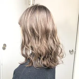 ロング カラー ヘアアレンジ 縮毛矯正/髪質改善/ ブリーチ毛/木元渓太のヘアスタイル