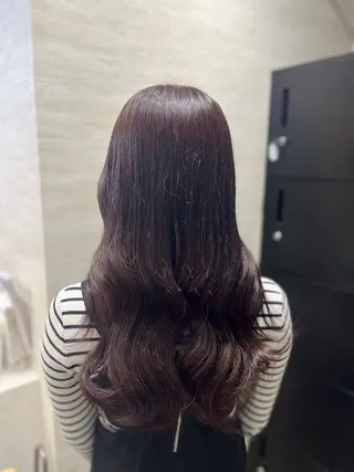 ロング カラー 🎀🎶はがりな ワンカラー💝のヘアスタイル