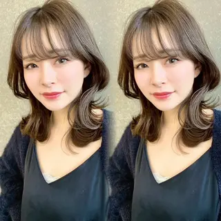セミロング 🦋高屋敷陸🦋 レイヤー/ハイトーンのヘアスタイル