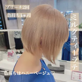 ショート カラー ヘアアレンジ メンズ キッズ マツエク・マツパ ブリーチの髪様 MASATOのヘアスタイル