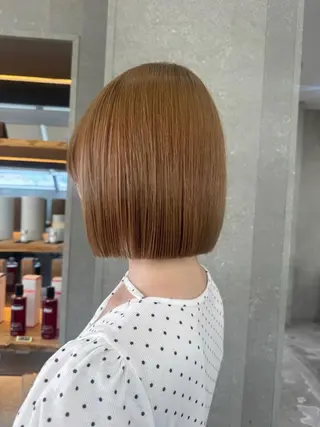 ショート ボブ レイヤー 透明感カラー🎀そらのヘアスタイル