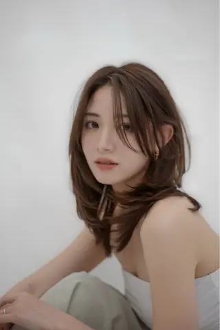 ミディアム ミディアムレイヤー 募集中/村上廉のヘアスタイル