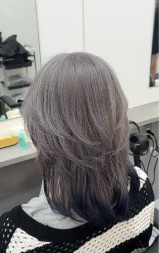 カラー レイヤー透明感カラー ブリーチ🎀オトハのヘアスタイル