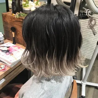 ショート カラー 髪質改善カラー韓国風 レイヤーtudaのヘアスタイル