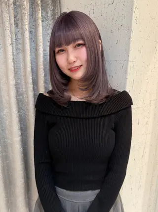 ミディアム カラー mai / linoah˚✧のヘアスタイル