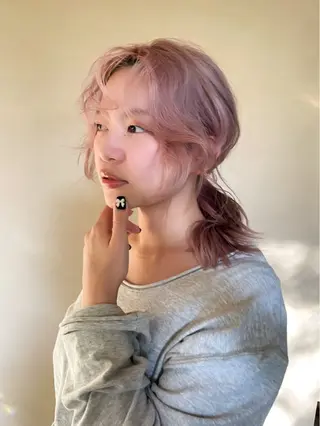 ロング カラー 木村 桃子のヘアスタイル