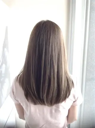 ロング カラー 髪質改善縮毛矯正 美容師✂️山崎竜二のヘアスタイル
