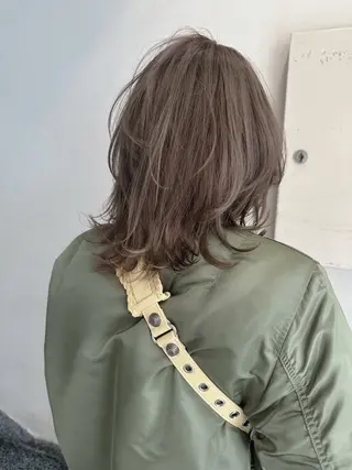 ミディアム カラー レイヤーカット✂️ 横浜No1♡下鳥翔子のヘアスタイル