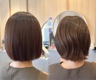 ショート 𝘀𝗮𝗲 ⑅*/ 艶髪/ショートボブのヘアスタイル