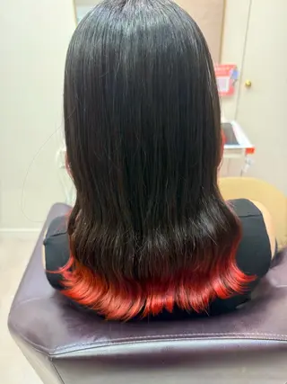 ロング カラー いなだ さくらのヘアスタイル