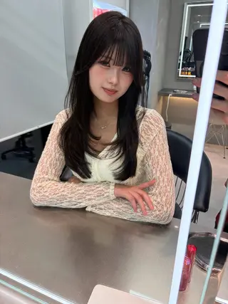 セミロング カラー ヘアアレンジ 【博多髪質改善】 吉村 清志のヘアスタイル