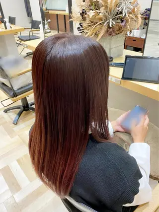 セミロング カラー 後藤 優瞳のヘアスタイル